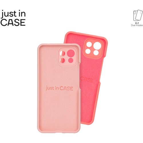 Just In Case 2u1 extra case mix plus paket pink za Mi11 lite 5G Slike