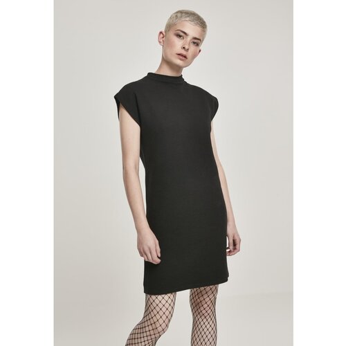 Urban Classics Ladies Naps Terry Extended Shoulder Dress black Slike