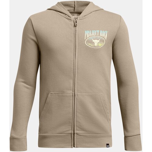 Under Armour Boys&amp;#039; sweatshirt Pjt Rck Boys LS FZ HD Q1-BRN - Boys Slike