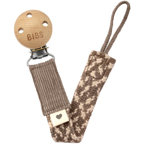 Bibs drven lančić za dudu braid dark oak/vanilla Cene