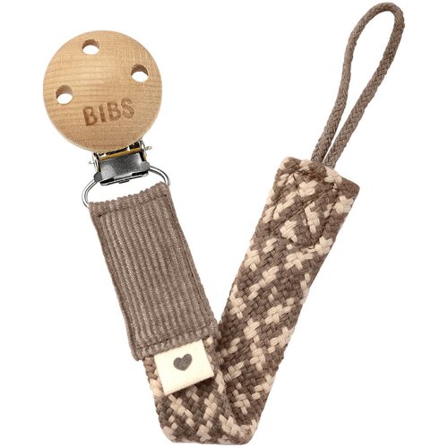 Bibs lesena priponka za dudo braid dark oak/vanilla Slike