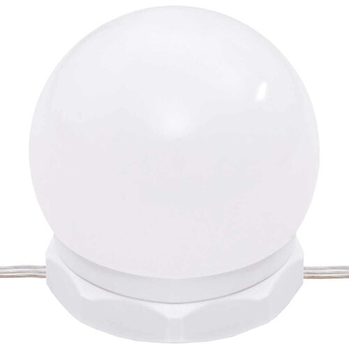  s ogledalom i LED svjetlima bijeli 60 x 31,5 x 62 cm Slike