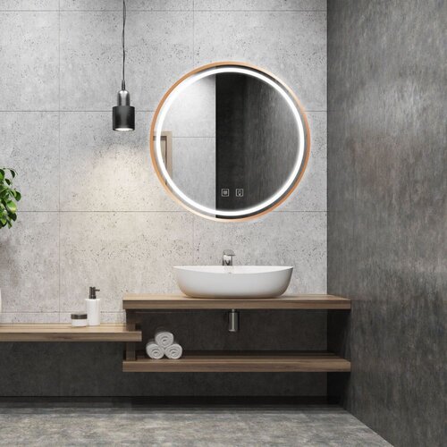 Tutumi Stensko ogledalo LED 90cm MMJ BRUSH COPPER Cene