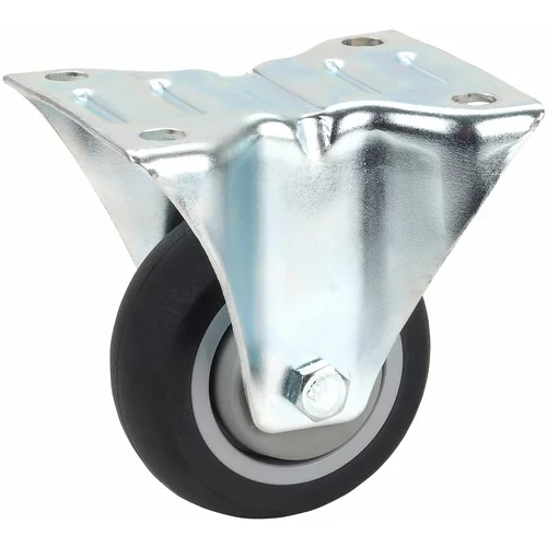 DÖRNER + HELMER fiksni kotač za transportna kolica (Promjer kotačića: 80 mm, Kuglični ležaj, S pločom)