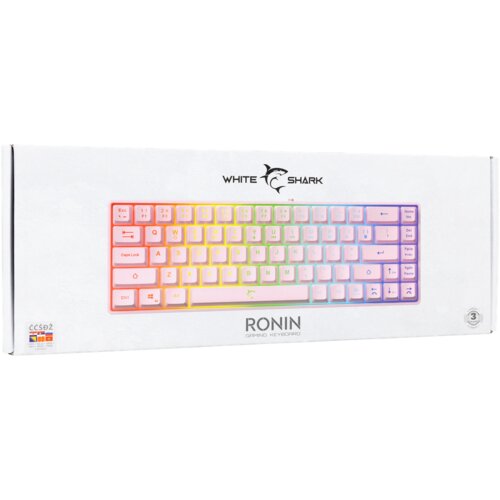 WHITESHARK Ronin GK-2201 gaming tipkovnica, HR, roza Slike