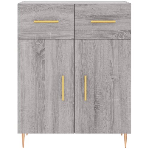  Visoka komoda siva sonome 69,5x34x180 cm od konstruiranog drva Slike