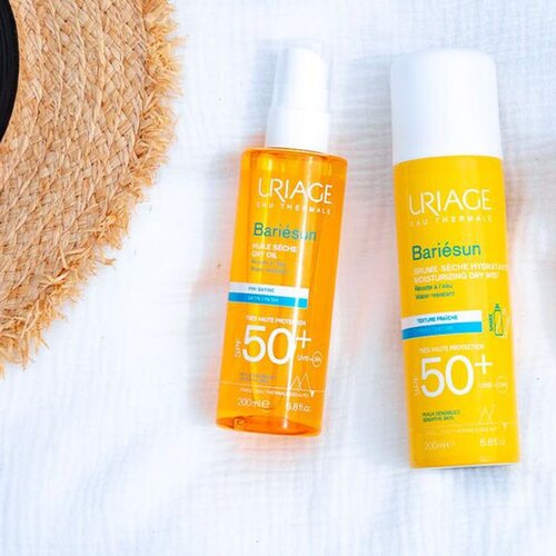 Uriage Bari&amp;eacute;sun Dry Mist SPF 50+ meglica za sončenje v pr&amp;scaron;ilu SPF 50+ 200 ml Slike