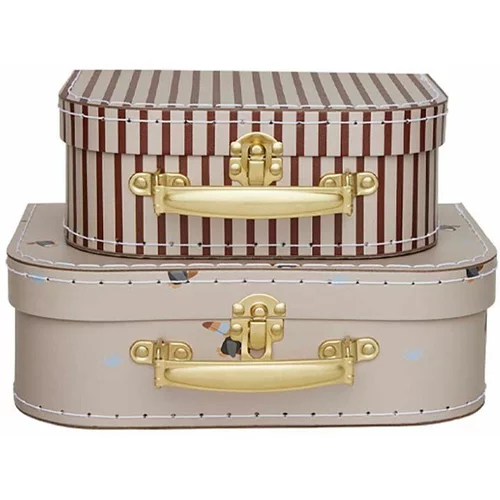 OYOY Set kutija Mini Suitcase Toucan & Stripe 2-pack