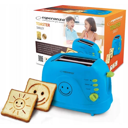  750W zabavni toster kurha SMILEY plavi