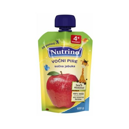 Nutrino voćni pire sočna jabuka 100g Slike