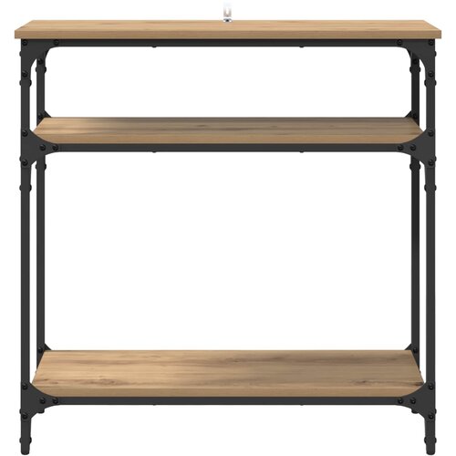  Konzolna stolica s policom Umjetnički hrast 75 x 29 x 75 cm Slike