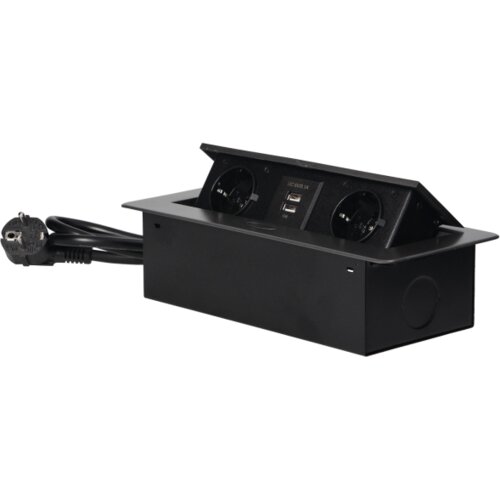 Orno Produžni kabel sa 2 x Schuko utičnice + 2 x USB, ugradbena – OR-AE-13126(GS)/GR Cene