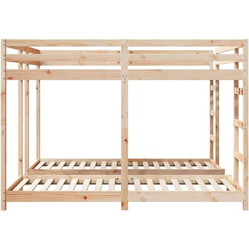  Trokatni krevet Prirodna 80 / 200 x 200 cm Čvrsto borovo drvo Slike