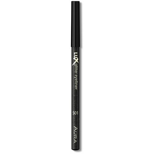 Aura olovka za oči lux glitter 501 black Slike