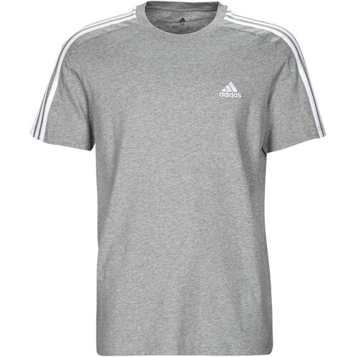 Adidas Majice s kratkimi rokavi 3S SJ T Siva Slike