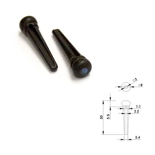 Dr Parts EBP1 ebony pinovi set/6 Slike