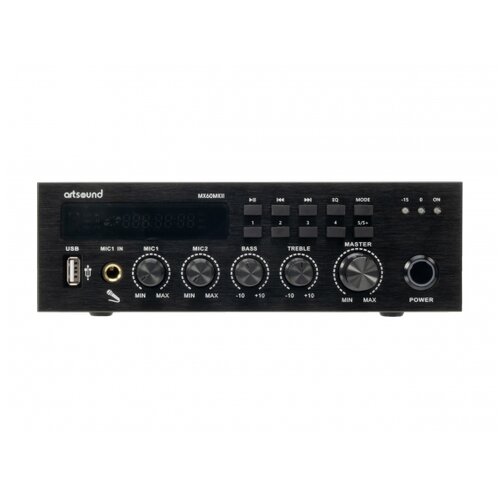 Master Audio ArtSound - MX60MKII Ojačevalnik 60W 100V, Mp3 /USB/microSD, Bluetooth - - Audio-Kondric Cene