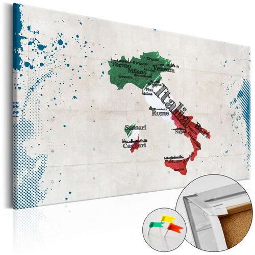  Slika na plutenoj podlozi - Italy [Cork Map] 120x80 Slike