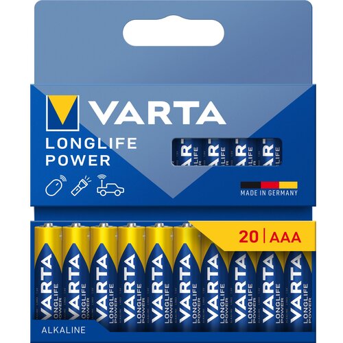Varta 1x20 Longlife Power Micro AAA LR 03 04903121720 Slike