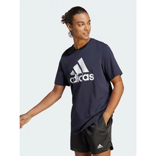 Adidas Majica Essentials Single Jersey Big Logo T-Shirt IC9348 Modra Regular Fit