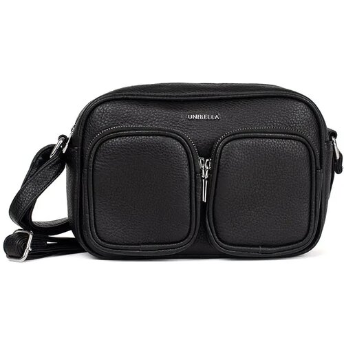 Shelvt Black small handbag with pockets Cene