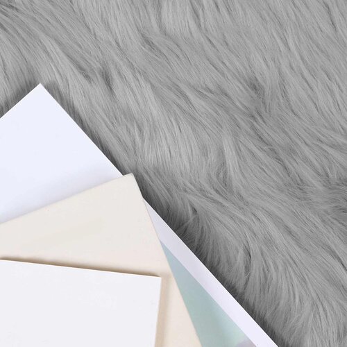  Tepih od umjetne ovčje kože TAFALLA Siva 200 x 280 cm Poliester Slike