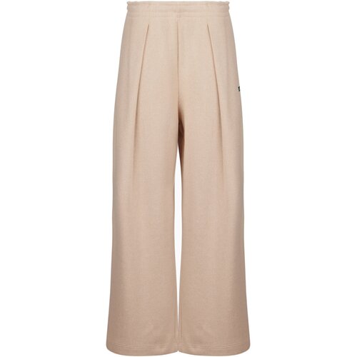 Lacoste Pantalon de surv&amp;ecirc;tement interlock c&amp;ocirc;tel&amp;eacute; avec &amp;eacute;tiquette loose fi Bež Slike