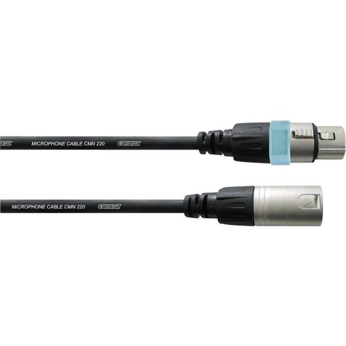 Cordial Mikrofonski kabel 1\,5 m\, REAN ženski/mo&scaron;ki XLR-konektor\, črne barve CCM1\,5FM, (20428190) Cene