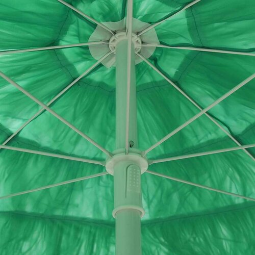 VidaXL Suncobran za plažu Hawaii zeleni 240 cm Slike