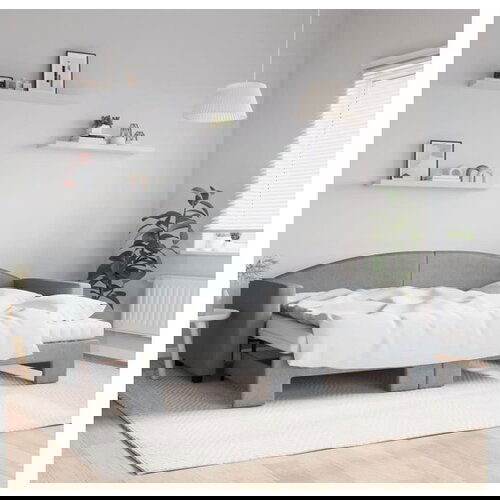 vidaXL Dnevni krevet na razvlačenje svjetlosivi 80 x 200 cm od tkanine Cene