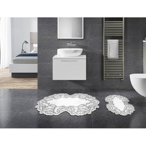 Hanah home set 2 prostirke za kupatilo Sivi Cene