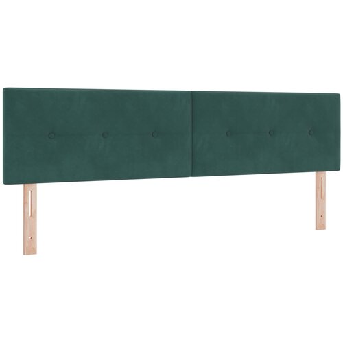 VidaXL Naslon za glavu s gumbićima tamnozelena 180 cm bar&amp;scaron;un Slike