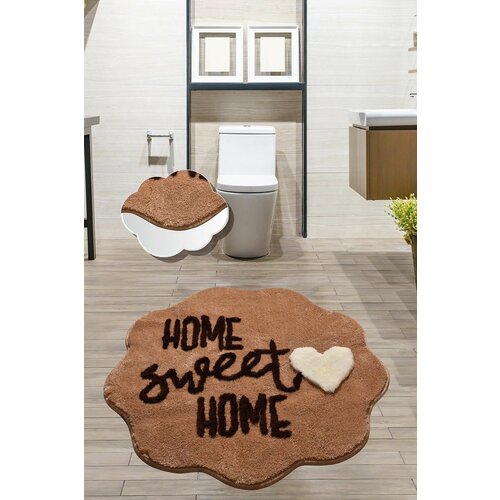 home sweet - brown brown acrylic bathmat Slike