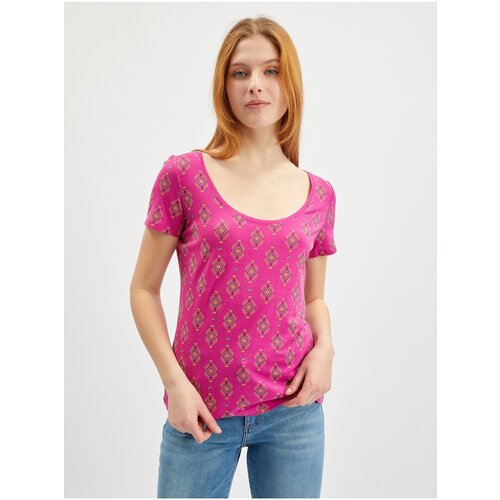 Orsay Dark pink Women Patterned T-Shirt - Women Slike