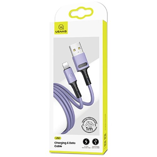 Usams LIGHTNING CABLE 2A FAST CHARGE 1M ZA IPHONE IPAD VIJOLIČEN, (21980518) Cene