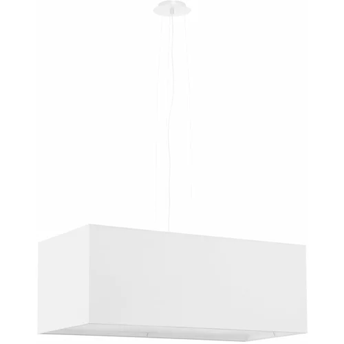 Nice Lamps Bijela viseća svjetiljka sa staklenim sjenilom/s tekstilnim sjenilom Gryfin Bis –