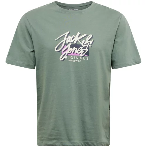 Jack & Jones Majica 'TAMPA' bež / zelena / lila / črna