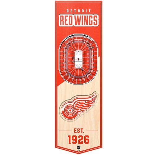 Drugo Detroit Red Wings 3D Stadium Banner slika Cene