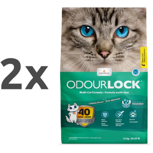 OdourLock posip za muce Calming Breeze - svež vonj 2 x 12 kg Slike