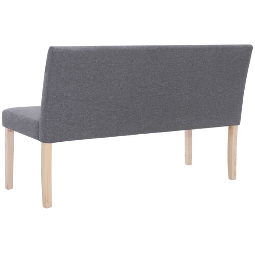  Klupa od poliestera 139,5 cm svjetlosiva Slike