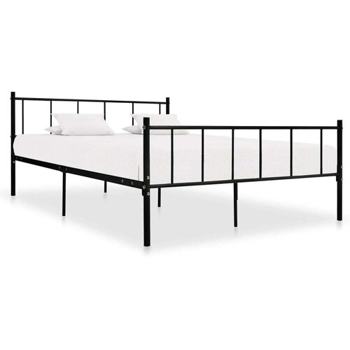  Za krevet crni metalni 180 x 200 cm Slike