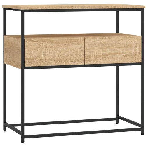 Maison Chic konzolna miza - miza ob steni sonoma hrast 75x40x75 cm inženirski les, (21786427) Cene