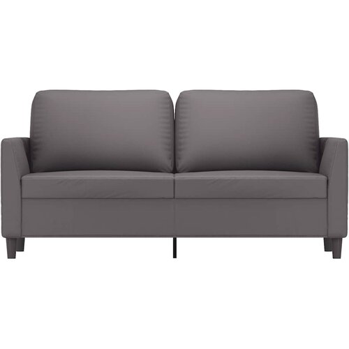  Dvosjed od tkanine siva 140 cm od umjetne kože Slike