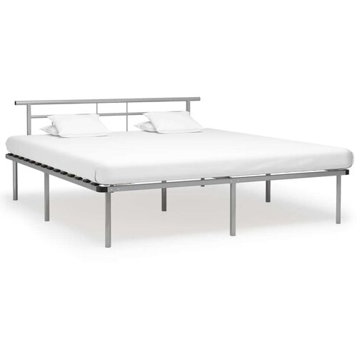  Posteljni okvir siv kovinski 200x200 cm, (20644540) Slike