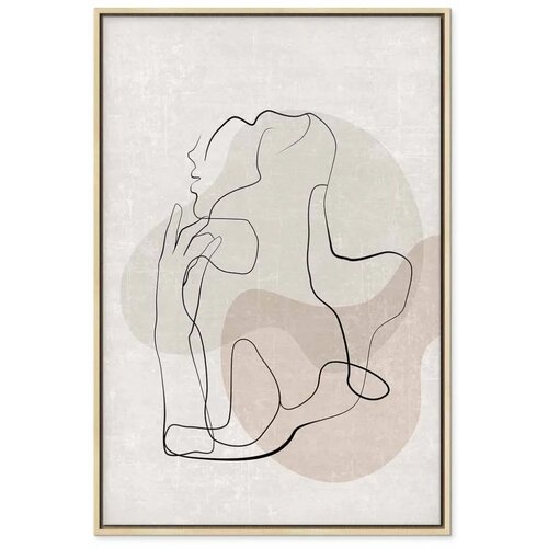  Slika - French Chic (1 Part) Vertical 40x60 U prirodnom drvenom okviru Slike