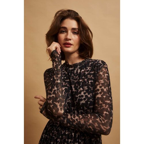 Marisse Beige Leopard Print Midi Dress Cijene