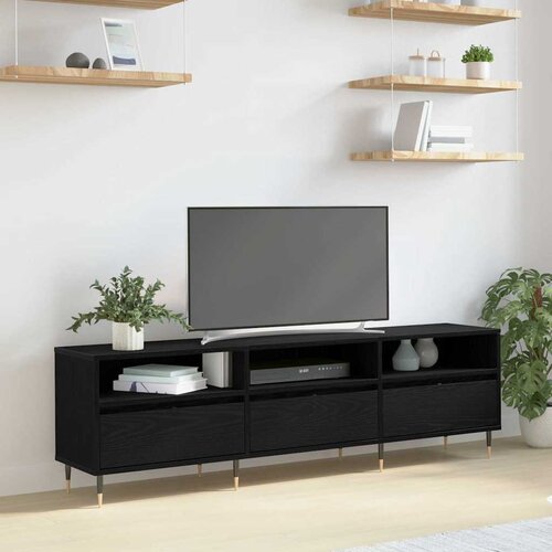 TV ormar Crni hrast 150 x 30 x 45 cm Konstruirano drvo Cijene