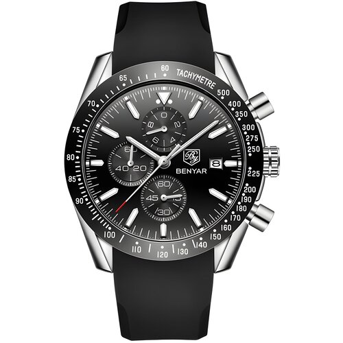 Sat BENYAR OG-14672 - Crna / Srebrna KP14672 Cijene
