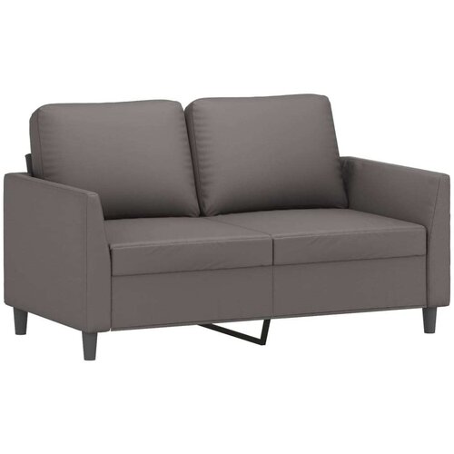  2-dijelni set sofa s jastucima sivi od umjetne kože Slike