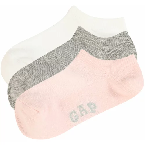 GAP Čarape siva melange / roza / bijela